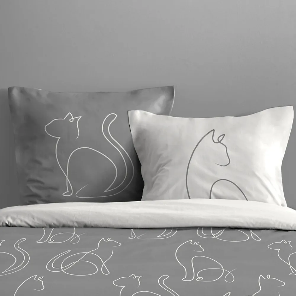 Housse de couette 240x220 BERLIOZ + 2 taies coton 57 fils>STOF Outlet