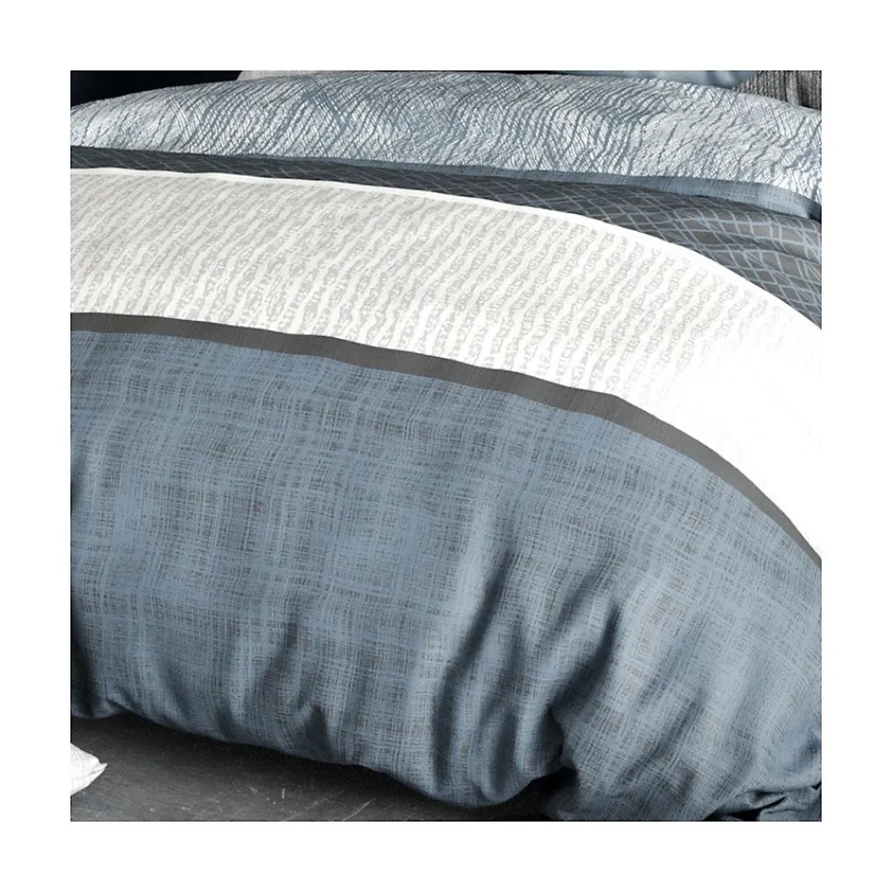 Atelier Du Coton Housse de couette 260x240 BREHAT + 2 taies coton 57 fils* Housse De Couette