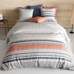 Atelier Du Coton Housse de couette 240x220 CHAKRA + 2 taies coton 57 fils* Housse De Couette