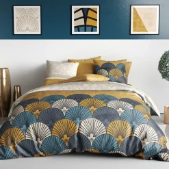 Housse de couette 240x260 cm + 2 taies d'oreiller 63x63 cm coton maka>Housse De Rêve Hot