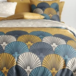 Housse de couette 240x260 cm + 2 taies d'oreiller 63x63 cm coton maka>Housse De Rêve Hot