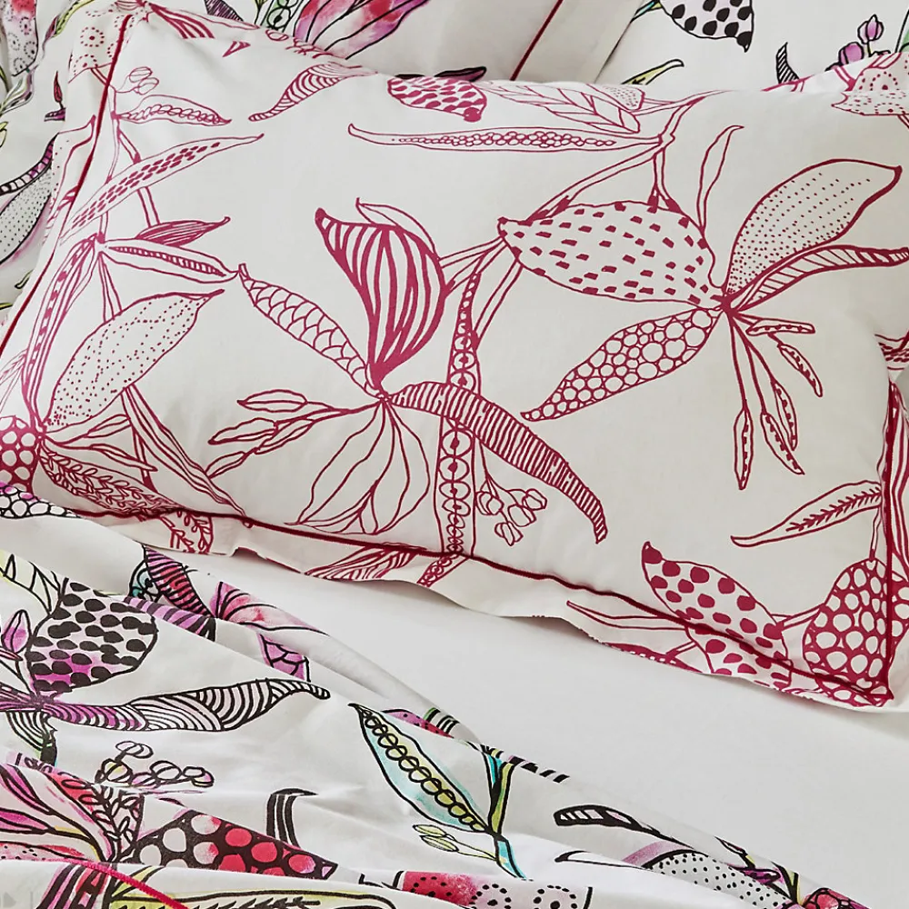 Housse de couette 140x200 cm coton PÉNÉLOPE Rose>Linnea New