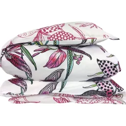 Housse de couette 200x200 cm coton PÉNÉLOPE Rose>Linnea Discount