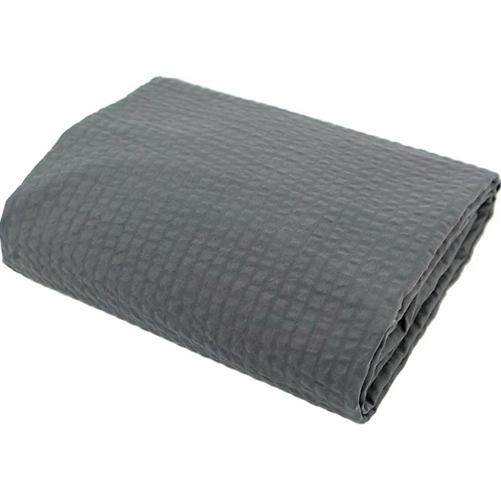 Housse de couette 240x260 cm coton POPPY gris plomb>Linnea