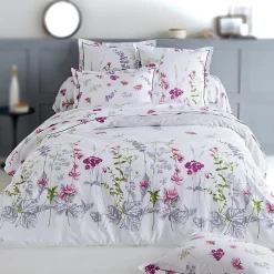 Housse de couette 300x240 cm coton PRETTY blanc>Linnea Online