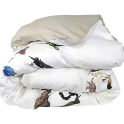 Linnea Housse de couette 140x200 cm en 100% percale de coton NOÉ blanc* Housse De Couette