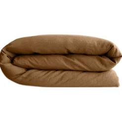 Linnea Housse de couette 260X240 cm lit lin lavé SONATE marron Cognac* Housse De Couette