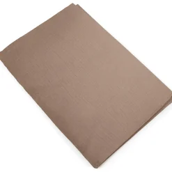 Housse de couette 260x240 cm mousseline de coton MILOS marron camel>Linnea Outlet
