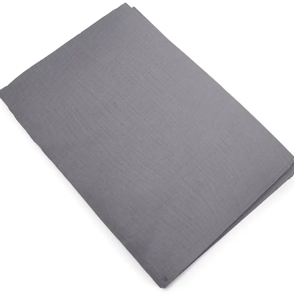 Linnea Housse de couette 240x220 cm mousseline de coton MILOS gris cendre* Housse De Couette