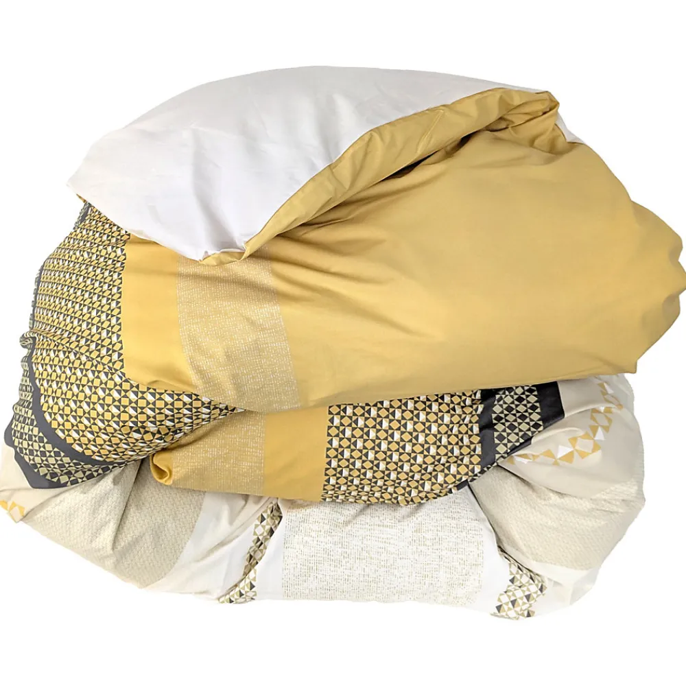 Housse de couette 300x240 cm percale coton MARLOW Miel>Linnea