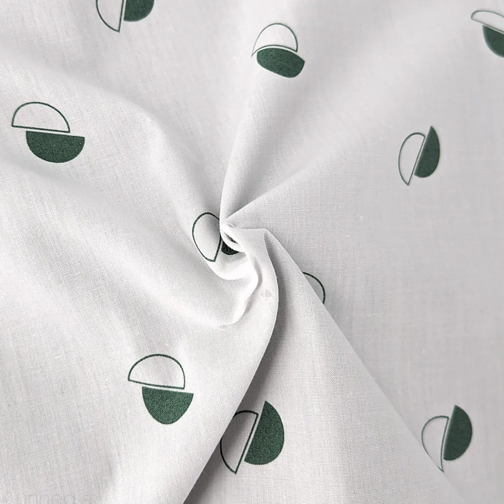 Housse de couette 240x220 cm percale coton ALEX vert Kaki>Linnea