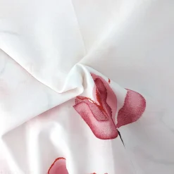 Housse de couette 300x240 cm percale coton ELISA Rose><noscript><img width=