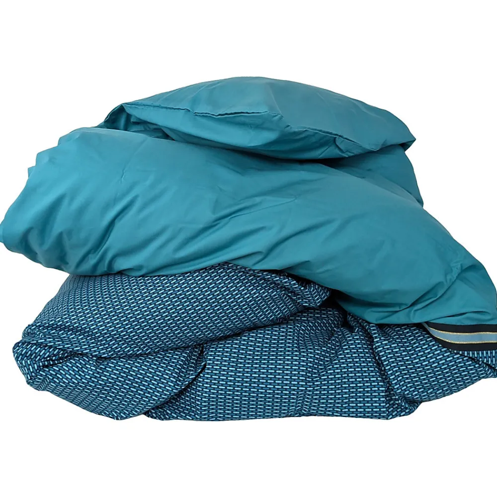 Housse de couette 260x240 cm percale de coton GUSTAV vert Emeraude>Linnea Sale