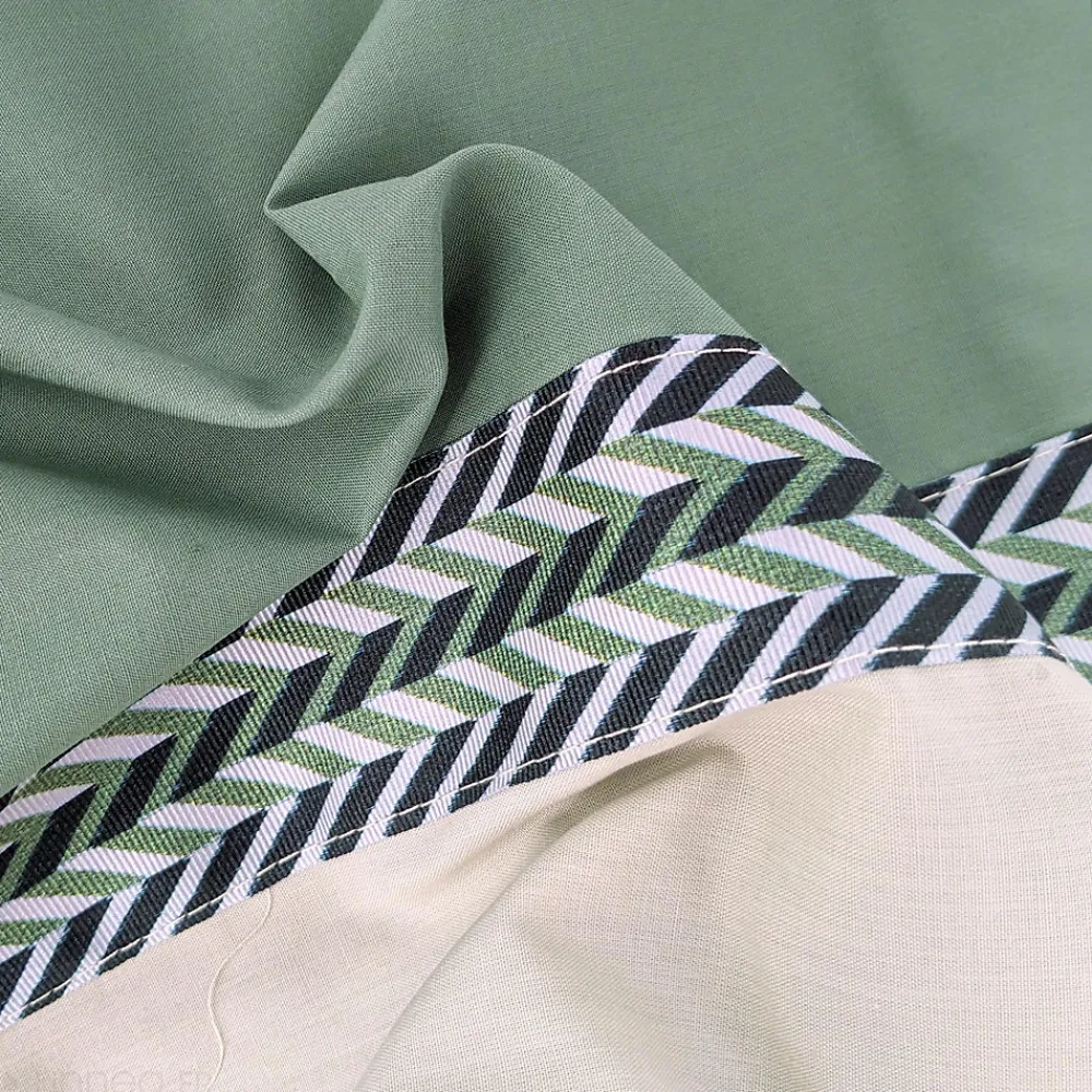 Linnea Housse de couette 200x200 cm percale coton NOA vert Kaki* Housse De Couette