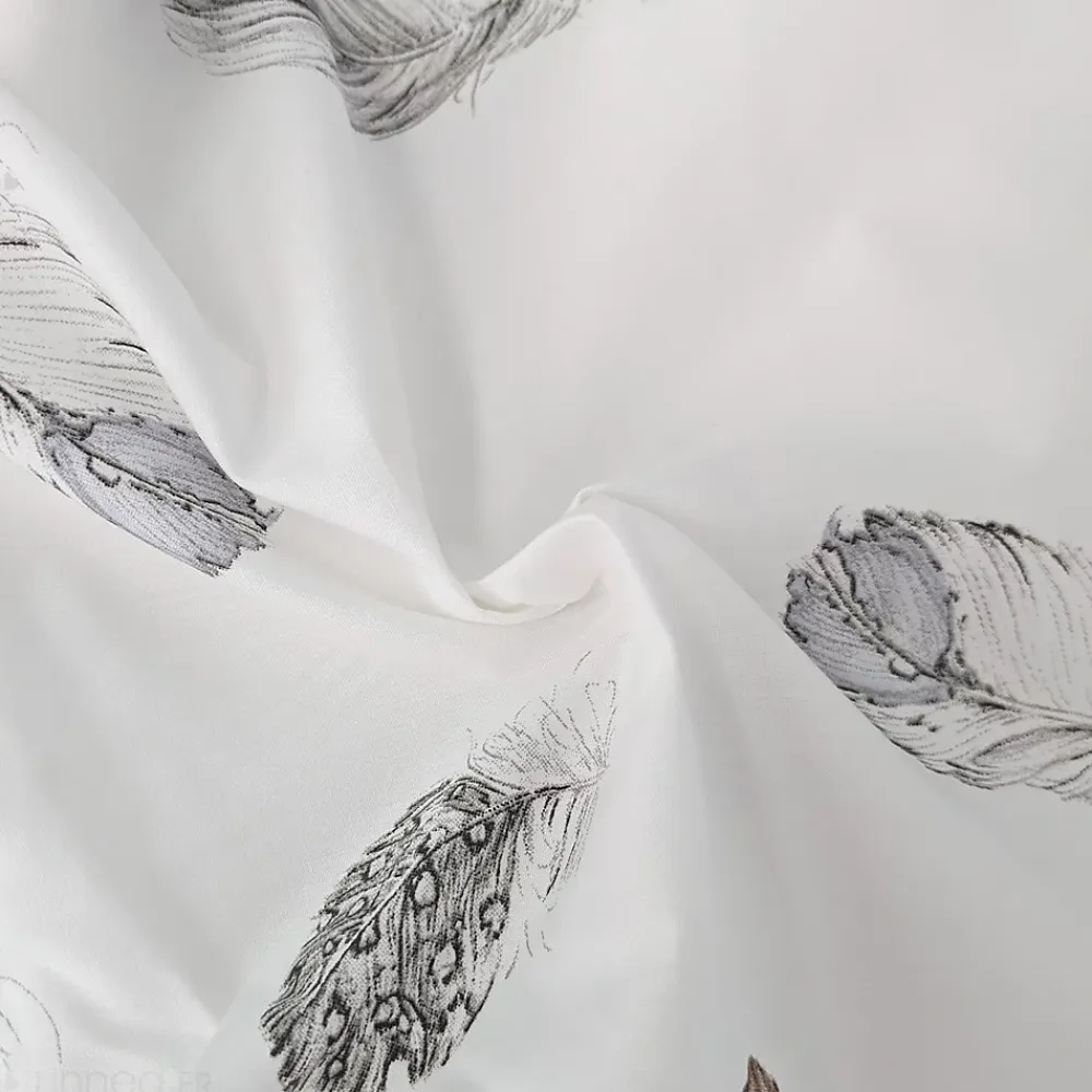Linnea Housse de couette 300x240 cm Percale pur coton PLUMES* Housse De Couette