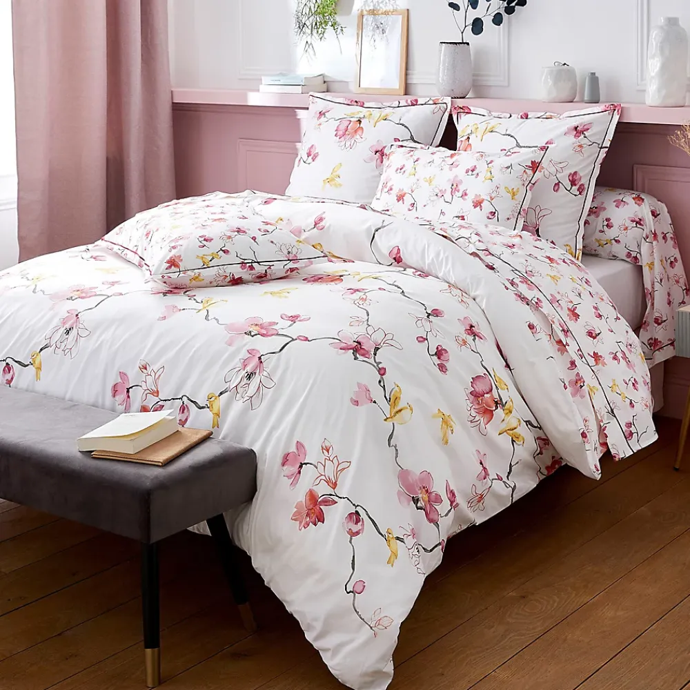 Linnea Housse de couette 280x240 cm percale coton ELISA Rose* Housse De Couette