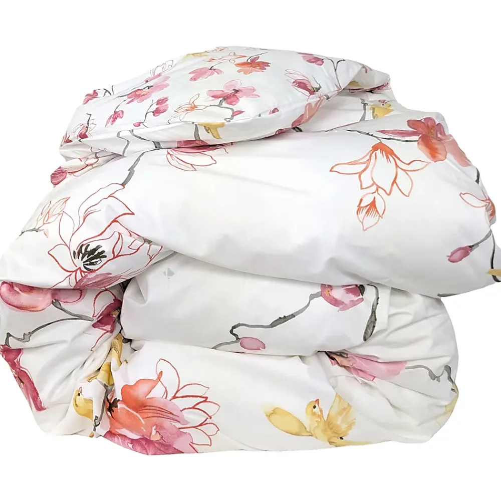 Linnea Housse de couette 280x240 cm percale coton ELISA Rose* Housse De Couette