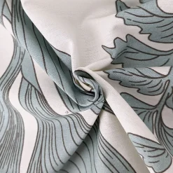 Housse de couette 240x220 cm percale coton FÉERIE Blanc sauge><noscript><img width=