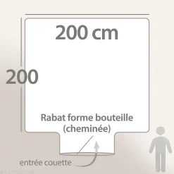 Linnea Housse de couette 200x200 cm percale de coton MOOREA PACIFIC bleu/vert* Housse De Couette