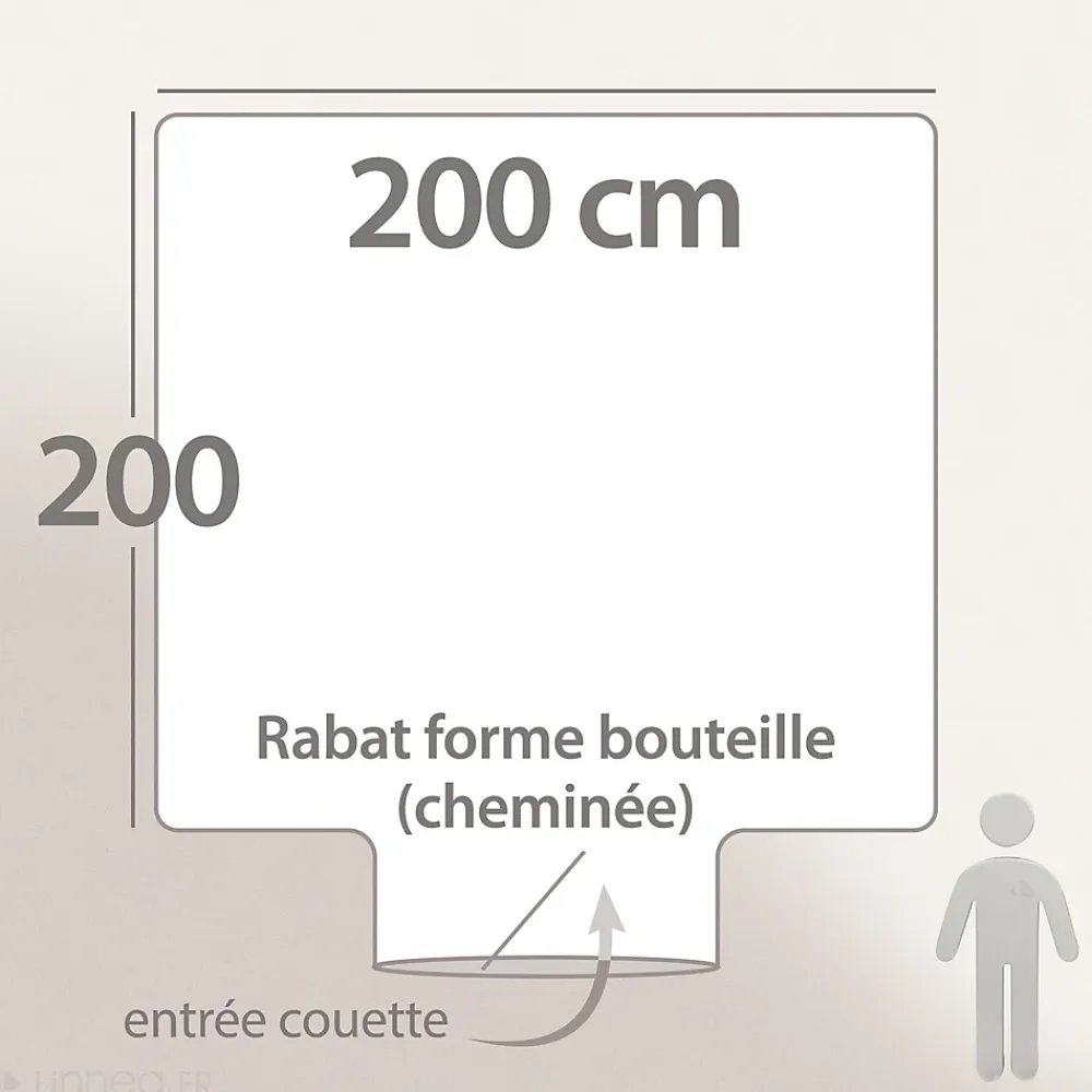 Linnea Housse de couette 200x200 cm percale de coton MOOREA PACIFIC bleu/vert* Housse De Couette