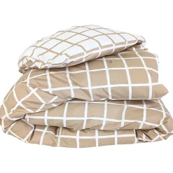 Housse de couette 200x200 cm percale coton DDM MAX Beige>Linnea