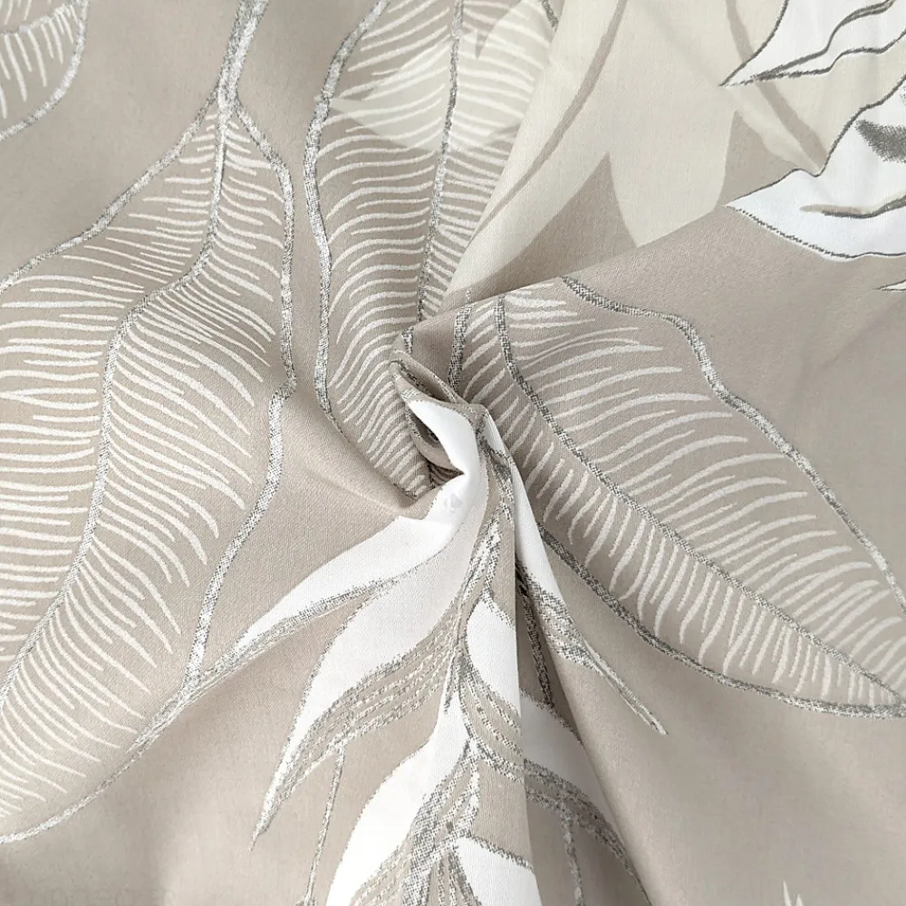 Housse de couette 240x220 cm satin de coton CAYENNE beige ficelle>Linnea Outlet