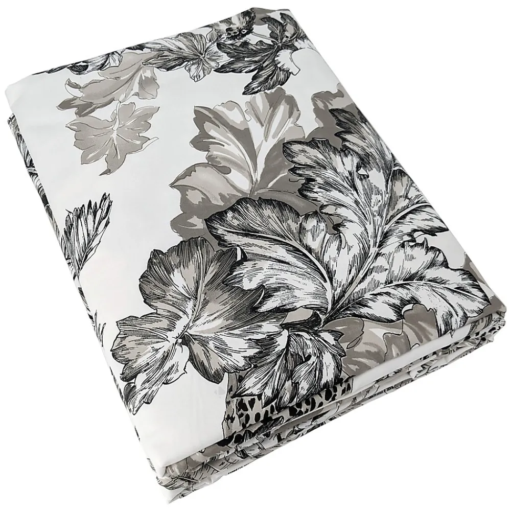 Housse de couette 140x200 cm satin de coton SAVANE blanc>Linnea Discount