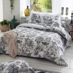 Housse de couette 140x200 cm satin de coton SAVANE blanc>Linnea Discount
