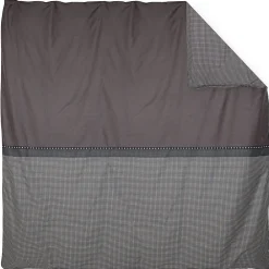 Linnea Housse de couette 260x240 cm satin de coton ENZO noir* Housse De Couette