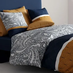 Atelier Du Coton Housse de couette 260x240 Dakota + 2 taies coton 57 fils* Housse De Couette