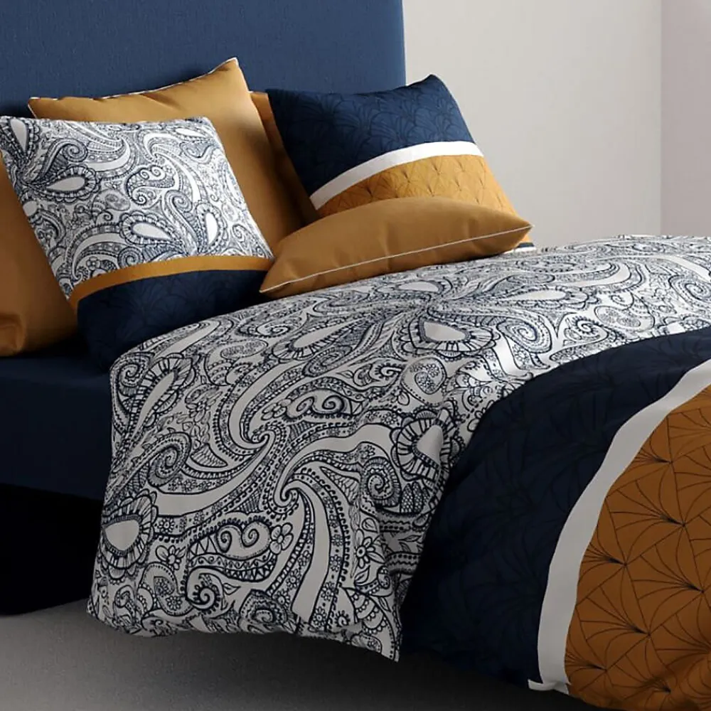 Atelier Du Coton Housse de couette 260x240 Dakota + 2 taies coton 57 fils* Housse De Couette