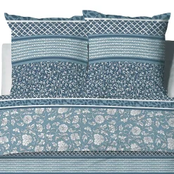 Housse de couette 260x240 Debby + 2 taies coton bio 57 fils><noscript><img width=