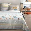 STOF Housse de couette 240x220 DOLCE VITA + 2 taies coton 57 fils* Housse De Couette