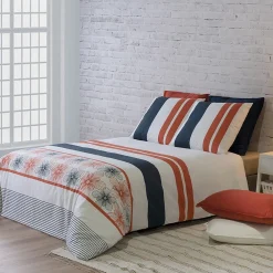 Housse de couette 260x240 Elégance + 2 taies coton 57 fils>Atelier Du Coton Discount