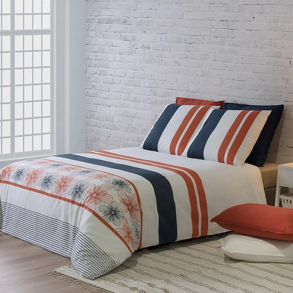 Housse de couette 260x240 Elégance + 2 taies coton 57 fils>Atelier Du Coton Discount