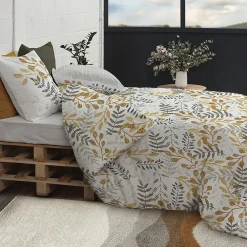 Atelier Du Coton Housse de couette 260x240 Eloa + 2 taies coton bio 57 fils* Housse De Couette