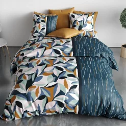 Atelier Du Coton Housse de couette 240x220 FLORIS + 2 taies coton 57 fils* Housse De Couette