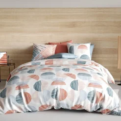 Housse de couette 240x220 Halley + 2 taies coton 57 fils>Atelier Du Coton Discount