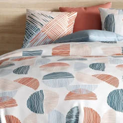 Housse de couette 240x220 Halley + 2 taies coton 57 fils>Atelier Du Coton Discount