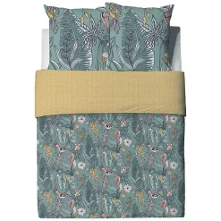 Housse de couette 240x220 Hupia + 2 taies coton 57 fils><noscript><img width=