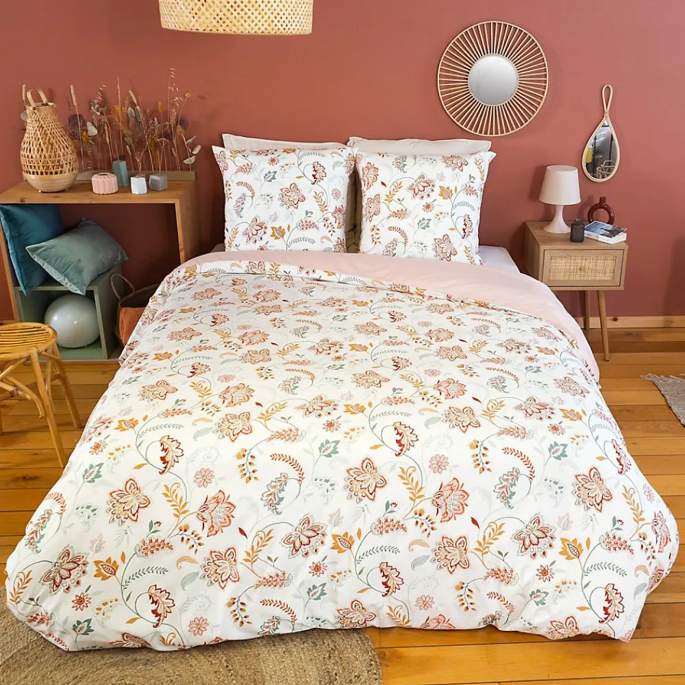 Housse de couette 240x220 ISPANA + 2 taies microfibre>Cote Deco Sale