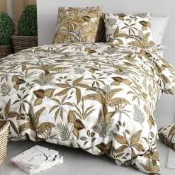 Atelier Du Coton Housse de couette 260x240 KAHONI + 2 taies coton 57 fils* Housse De Couette