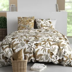 Atelier Du Coton Housse de couette 240x220 KAHONI + 2 taies coton 57 fils* Housse De Couette