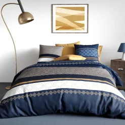 Housse de couette 260x240 KALYPSO + 2 taies coton 57 fils>Atelier Du Coton