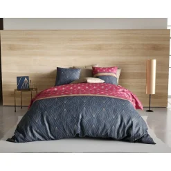 Housse de couette 260x240 Lily + 2 taies 100% coton 57 fils>Atelier Du Coton Online