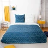 Housse de couette 240x220 List + 2 taies microfibre>Cote Deco Clearance