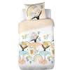 Housse de couette 140x200 Lola + taie polycoton>Cote Deco