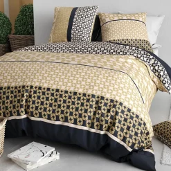 Atelier Du Coton Housse de couette 260x240 LUXORE + 2 taies coton 57 fils* Housse De Couette
