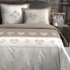 Housse de couette 260x240 MODANE NATUREL + 2 taies coton 57 fils>STOF Outlet