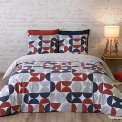 Atelier Du Coton Housse de couette 260x240 MOON + 2 taies coton 57 fils* Housse De Couette